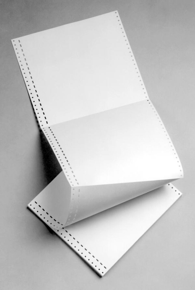 1-04140-00_WhiteFanfoldPapr19H White Fanfold paper