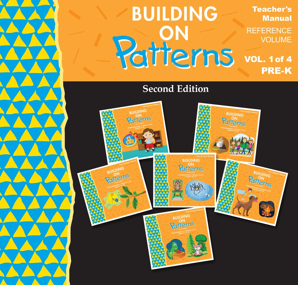 23-177-333_BrailleTeacherCovers_ReferenceGuide_Vol_1_in_four_braille_volumes Building on Patterns, Second Edition: Prekindergarten: Teacher manual volume 1